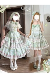 String Ball Cat Swan Lake Top and Skirt Set and JSK(Reservation/Full Payment Without Shipping)